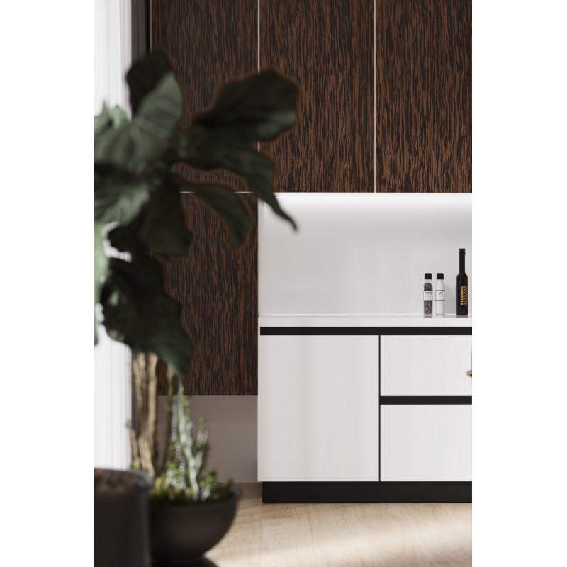 Шпон файн-лайн Classic Veneer Ебен Макасар 2800x640 мм (HEM-21)