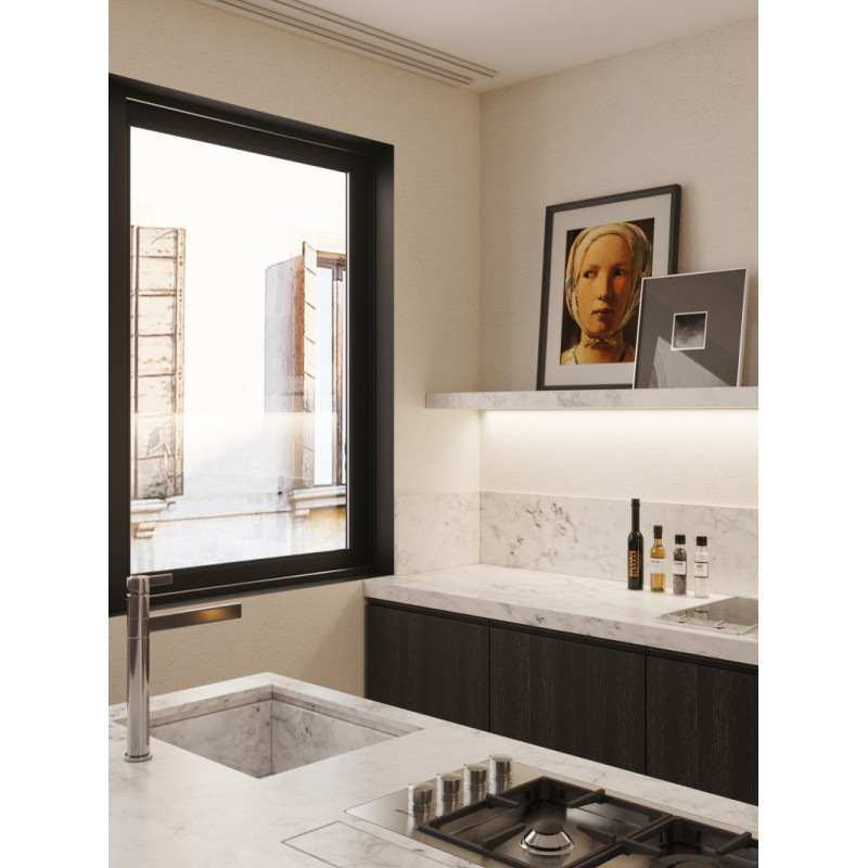 Шпон файн-лайн Classic Veneer Дуб Чорно-срібний 2800x640 мм (DACS 34)