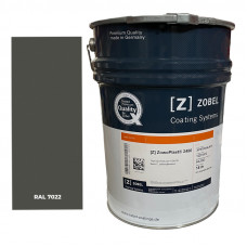 Краска для ПВХ Zobel ZowoPlast 2450 RAL 7022 (1 л)