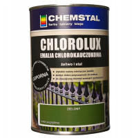 Краска хлоркаучуковая Chemstal Сhlorolux зеленая (1 л)