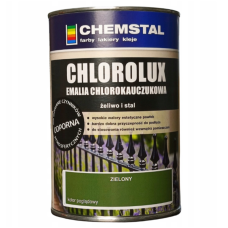 Краска хлоркаучуковая Chemstal Сhlorolux зеленая (1 л)