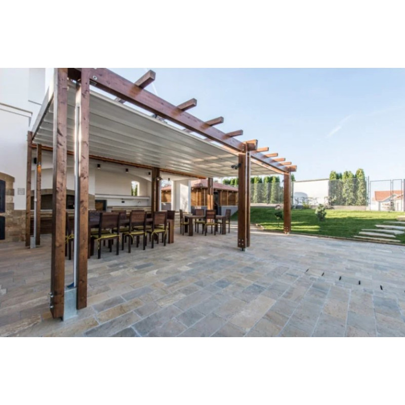 Лазур водна з біоцидним захистом Verinlegno Hybrid ProLasur 3in1 900 T3.08 палісандрове дерево (1 л)