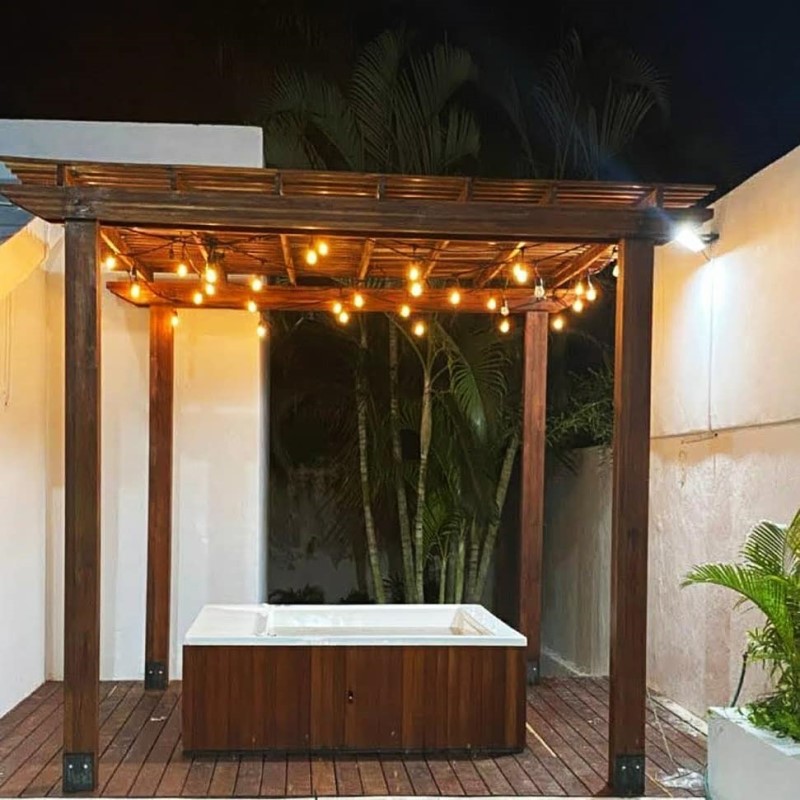 Лазур водна з біоцидним захистом Verinlegno Hybrid ProLasur 3in1 900 T3.08 палісандрове дерево (1 л)