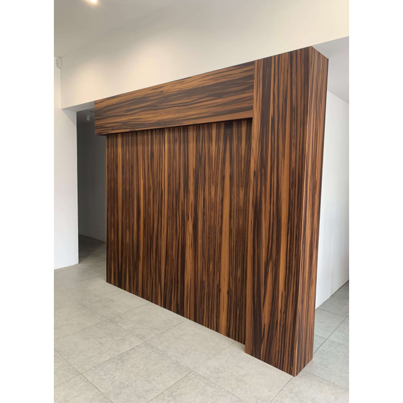 Шпон струганий Classic Veneer сатиновий горіх термо напівструктура АВ 2550-2800 мм