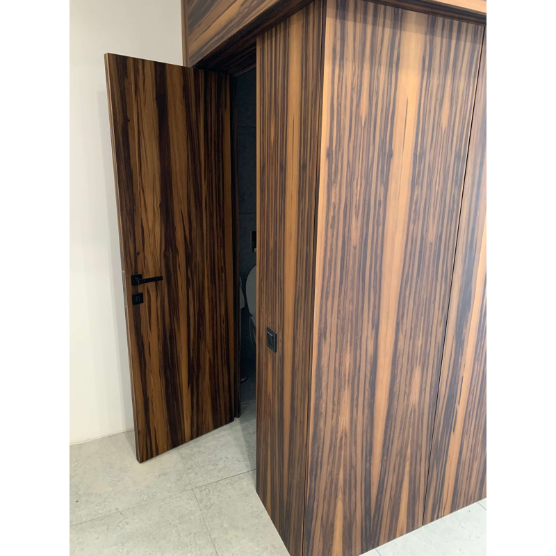 Шпон струганий Classic Veneer сатиновий горіх термо напівструктура АВ 2550-2800 мм