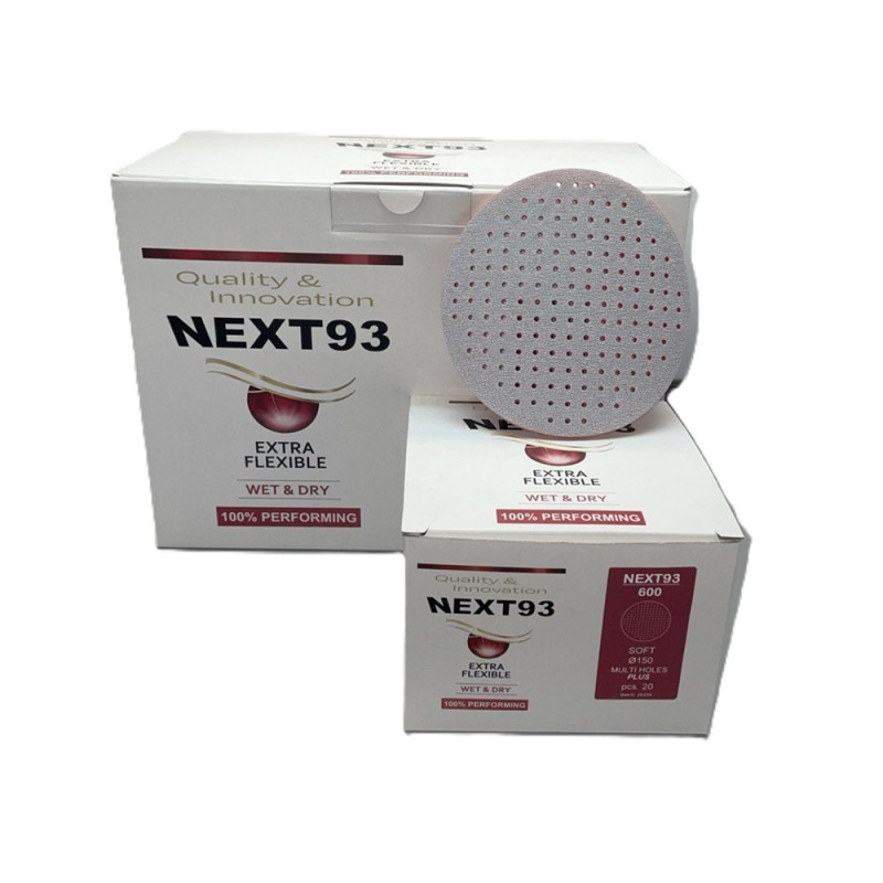 Абразивний матуючий диск на вспіненій основі Next93 Multi-hole, D150мм, P1200, Abrasive Perfection