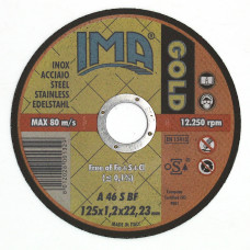Круг відрізний для нержавіючої сталі, оксид алюмінію, Inox Gold 125×1,2×22,23 мм Ima Abrasivi