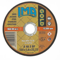Круг відрізний для нержавіючої сталі, оксид алюмінію, Inox Gold 125×1,6×22,23 мм Ima Abrasivi