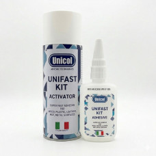Клей Двухкомпонентный цианоакрилатный UNIFAST KIT 2K (100 мл клей + 400 мл активатор)