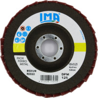 Круг фінішний пелюстковий конусний по нержавіючій сталі, металу та фарбованих поверхнях, Scotch-Brite 125×22,23 мм Medium Ima Abrasivi