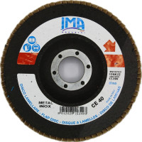 Круг пелюстковий прямий по нержавіючій сталі та металу, цирконієво-керамічний, Ceramicato CE 125×22,23 мм P40 Ima Abrasivi