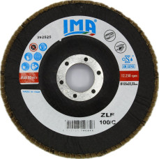 Круг пелюстковий конусний по нержавіючій сталі та металу, цирконієвий, Zlf Zirc Conico 125×22,23 мм P100, Ima Abrasivi