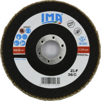 Круг пелюстковий конусний по нержавіючій сталі та металу, цирконієвий, Zlf Zirc Conico 125×22,23 мм P36, Ima Abrasivi