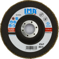 Круг пелюстковий конусний по нержавіючій сталі та металу, цирконієвий, Zlf Zirc Conico 125×22,23 мм P40, Ima Abrasivi