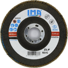 Круг пелюстковий конусний по нержавіючій сталі та металу, цирконієвий, Zlf Zirc Conico 125×22,23 мм P60, Ima Abrasivi