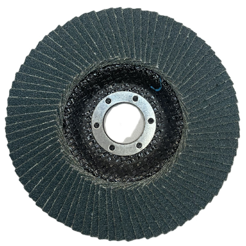 Круг пелюстковий конусний по нержавіючій сталі та металу, цирконієвий, Zlfk Zirc Conico 125×22,23 мм P100, Ima Abrasivi