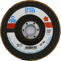 Круг пелюстковий прямий по нержавіючій сталі та металу, цирконієво-керамічний, Ceramicato CE 125×22,23 мм P80 Ima Abrasivi