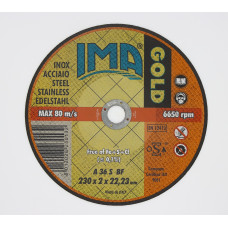 Круг відрізний для нержавіючої сталі, оксид алюмінію, Inox Gold 230×2,0×22,23 мм Ima Abrasivi