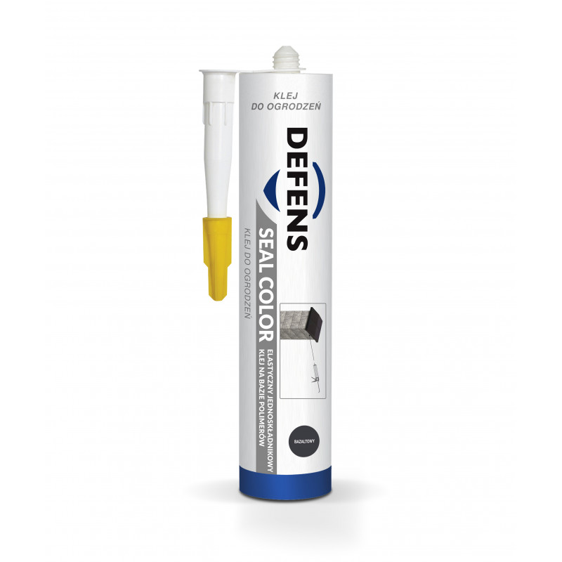 Клей-герметик еластичний Defens Seal Color базальтовий (290 мл)