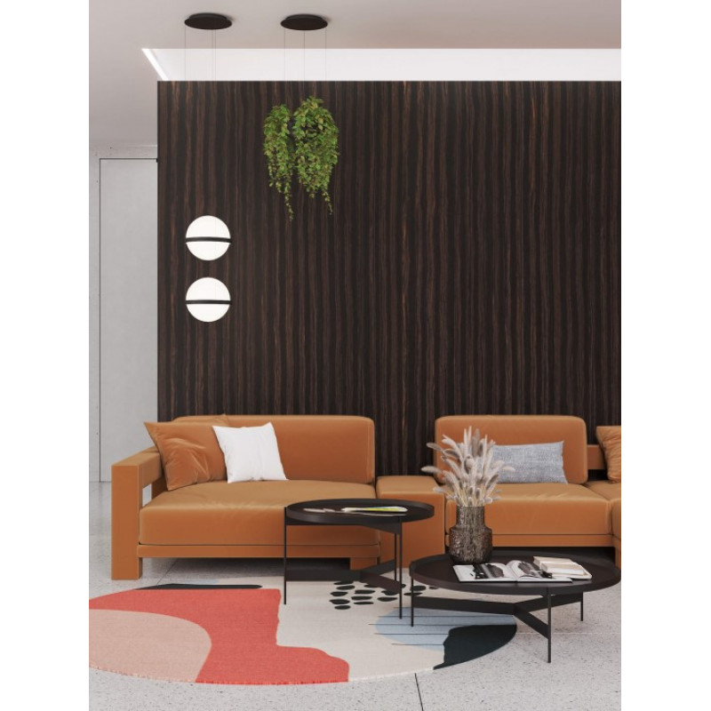 Шпон файн-лайн Classic Veneer Ебен Радіальний Широкий 2500x640 мм (HESZ 23)